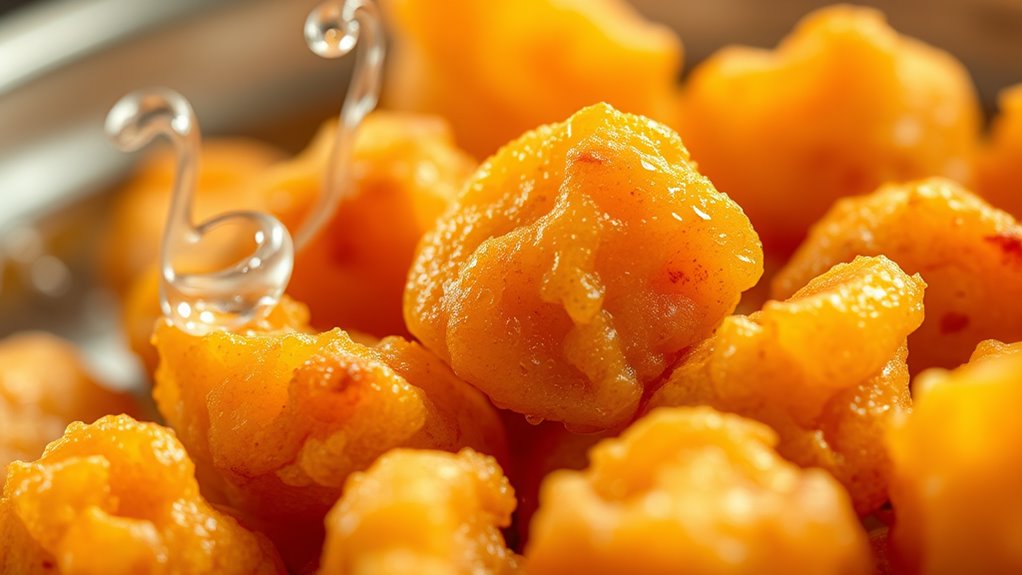 crispy texture through temperature